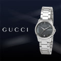  Shop Authentic Gucci G Timeless Grey Dial Silver Steel Strap Watch For Women - YA126522 - Luxxuri