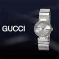  Shop Authentic Gucci G Interlocking Silver Dial Silver Steel Strap Watch For Women - YA133503 - Luxxuri