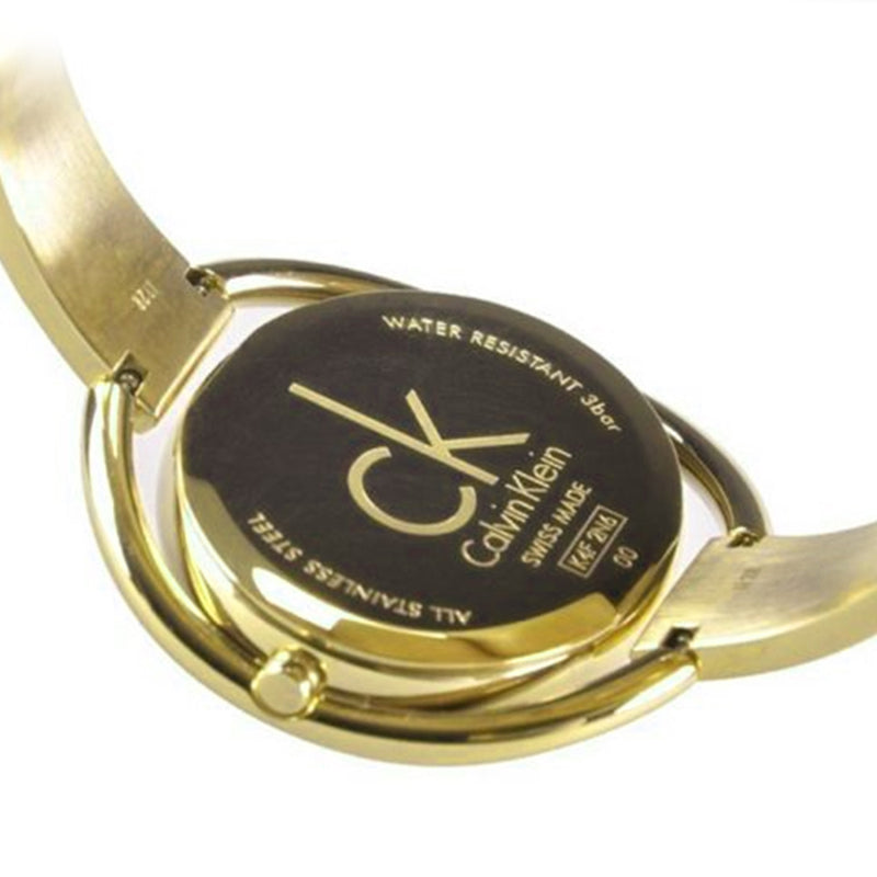  Shop Authentic Calvin Klein Impetuous White Dial Gold Steel Strap Watch for Women - K4F2N516 - Luxxuri