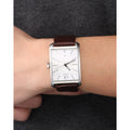  Shop Authentic Calvin Klein Window Silver Dial Brown Leather Strap Watch for Women - K2M23126 - Luxxuri