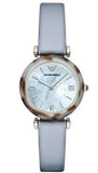  Shop Authentic Emporio Armani White Dial Light Blue Leather Strap Watch For Women - AR11002 - Luxxuri