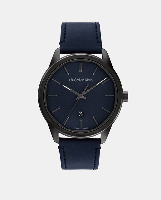 Shop Authentic Calvin Klein Tone Blue Dial Blue NATO Strap Watch for Men - K7K514VN - Luxxuri