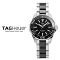  Shop Authentic Tag Heuer Aquaracer Quartz Black Dial Two Tone Steel Strap Watch for Men - WAY131A.BA0913 - Luxxuri
