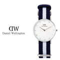  Shop Authentic Daniel Wellington Classy Glasgow White Dial Two Tone Nylon Strap Watch For Women - DW00100082 - Luxxuri