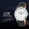  Shop Authentic Daniel Wellington Dapper Sheffield White Dial Black Leather Strap Watch For Men - DW00100088 - Luxxuri