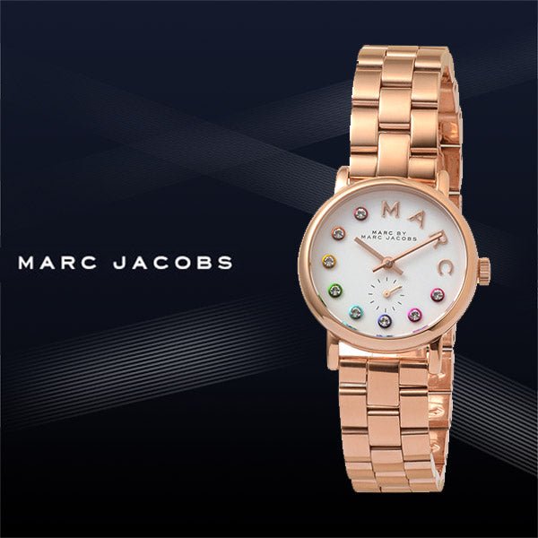  Shop Authentic Marc Jacobs Baker Dexter White Dial Rose Gold Steel Strap Watch for Women - MBM3443 - Luxxuri