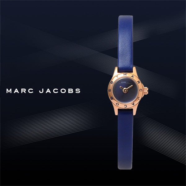  Shop Authentic Marc Jacobs Blade Blue Dial Blue Leather Strap Watch for Women - MBM8641 - Luxxuri