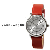  Shop Authentic Marc Jacobs Roxy Silver Dial Red Leather Strap Watch for Women - MJ1632 - Luxxuri