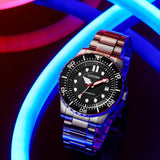  Shop Authentic Citizen Mechanical Black Dial Silver Steel Strap Watch For Men - NJ0120-81E - Luxxuri