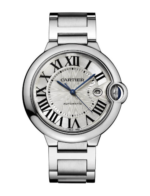  Shop Authentic Cartier Ballon Bleu De Cartier Silver Dial Silver Steel Strap Watch for Men - WSBB0049 - Luxxuri