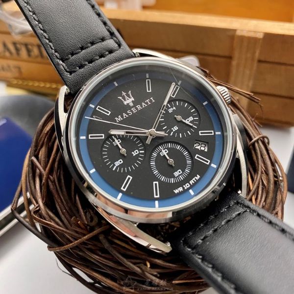  Shop Authentic Maserati Trimarano Chronograph Black Dial Black Leather Strap Watch For Men - R8871632001 - Luxxuri