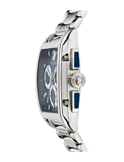  Shop Authentic Versace Dominus Chronograph Blue Dial Silver Steel Strap Watch For Men - VE6H00423 - Luxxuri