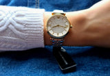  Shop Authentic Emporio Armani Gianni T Bar Analog White Dial Two Tone Steel Strap Watch For Women - AR2076 - Luxxuri