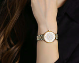  Shop Authentic Emporio Armani Gianni T Bar Analog White Dial Two Tone Steel Strap Watch For Women - AR2076 - Luxxuri