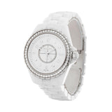  Shop Authentic Chanel J12 Quartz Diamonds White Dial White Steel Strap Watch for Women - J12 H3110 - Luxxuri