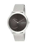 Shop Authentic Calvin Klein Minimal Black Dial Silver Mesh Bracelet Watch for Men - K3M21123 - Luxxuri