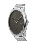  Shop Authentic Calvin Klein Minimal Black Dial Silver Mesh Bracelet Watch for Men - K3M21123 - Luxxuri