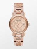 Shop Authentic Burberry The City Rose Gold Dial Rose Gold Steel Strap Watch for Women - BU9039 - Luxxuri