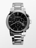  Shop Authentic Burberry The City Black Dial Silver Steel Strap Watch for Men - BU9351 - Luxxuri