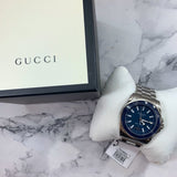  Shop Authentic Gucci Dive Analog Blue Dial Silver Steel Strap Watch For Men - YA136203 - Luxxuri