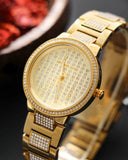 Shop Authentic Michael Kors Gabbi Crystals Gold Dial Gold Steel Strap Watch For Women - MK3985 - Luxxuri