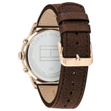  Shop Authentic Tommy Hilfiger Multi Function Chronograph Black Dial Brown Leather Strap Watch for Men - 1791631 - Luxxuri