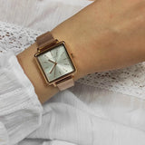  Shop Authentic Armani Exchange Lola Quartz Silver Dial Rose Gold Mesh Strap Watch For Women - AX5802 - Luxxuri