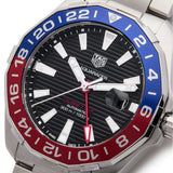  Shop Authentic Tag Heuer Aquaracer GMT Caliber 7 Pepsi Black Dial Silver Steel Strap Watch for Men - WAY201F.BA0927 - Luxxuri