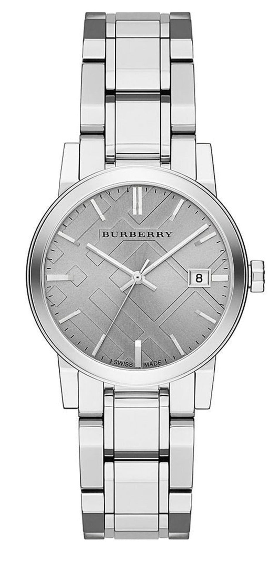  Shop Authentic Burberry The City Silver Dial Silver Steel Strap Watch for Women - BU9143 - Luxxuri