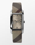  Shop Authentic Burberry The Pioneer Grey Dial Leather Strap Watch for Women - BU9504 - Luxxuri