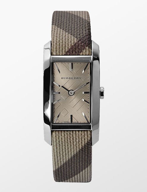 Shop Authentic Burberry The Pioneer Grey Dial Leather Strap Watch for Women - BU9504 - Luxxuri