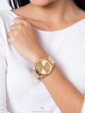  Shop Authentic Michael Kors Slim Runway Quartz Gold Dial Gold Mesh Bracelet Watch For Women - MK8625 - Luxxuri