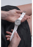  Shop Authentic Guess Princess Crystals Silver Dial White Silicone Strap Watch For Women - GW0439L1 - Luxxuri