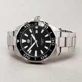  Shop Authentic Tag Heuer Aquaracer Quartz Black Dial Silver Steel Strap Watch for Men - WAY101A.BA0746 - Luxxuri