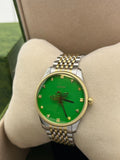  Shop Authentic Gucci G Timeless Quartz Green Dial Two Tone Steel Strap Watch For Men - YA1264182 - Luxxuri