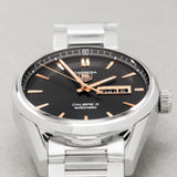  Shop Authentic Tag Heuer Carrera Calibre 5 Automatic Black Dial Silver Steel Strap Watch for Men - WAR201C.BA0723 - Luxxuri