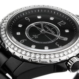  Shop Authentic Chanel J12 Diamonds Ceramic Black Dial Black Steel Strap Watch for Women - J12 H3108 - Luxxuri