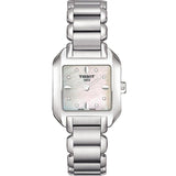  Shop Authentic Tissot T Wave Diamonds Mother of Pearl Dial Silver Steel Strap Watch for Women - T02.1.285.74 - Luxxuri