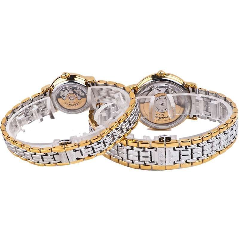  Shop Authentic Longines Presence 25.5mm Automatic White Dial Two Tone Steel Strap Watch for Women - L4.321.2.11.7 - Luxxuri