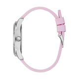  Shop Authentic Guess Crush Crystals Silver Dial Pink Rubber Strap Watch for Women - W1223L1 - Luxxuri
