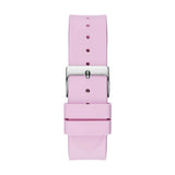  Shop Authentic Guess Crush Crystals Silver Dial Pink Rubber Strap Watch for Women - W1223L1 - Luxxuri