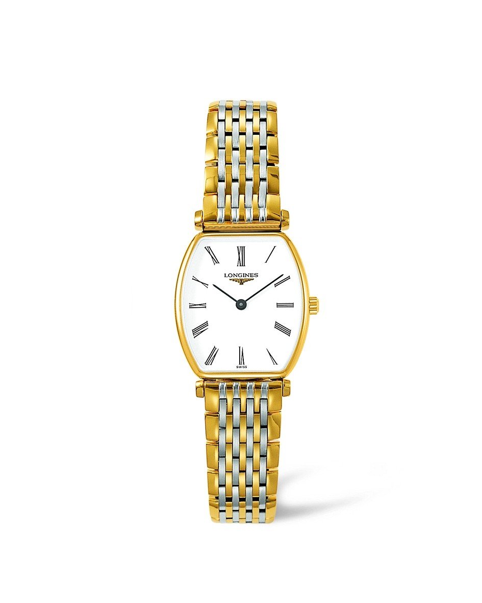  Shop Authentic Longines La Grande Classique de Longines Tonneau 22 Gold Watch for Women - L4.205.2.11.7 - Luxxuri