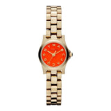  Shop Authentic Marc Jacobs Henry Dinky Red Dial Gold Steel Strap Watch for Women - MBM3202 - Luxxuri