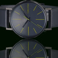  Shop Authentic Calvin Klein Boost Black Dial Black Leather Strap Watch for Men - K7Y214CL - Luxxuri