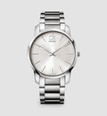  Shop Authentic Calvin Klein City Silver Dial Silver Steel Strap Watch for Men - K2G21126 - Luxxuri