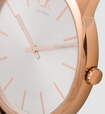  Shop Authentic Calvin Klein City White Dial Brown Leather Strap Watch for Men - K2G21629 - Luxxuri