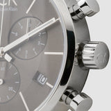  Shop Authentic Calvin Klein City Chronograph Black Dial Black Leather Strap Watch for Men - K2G271C3 - Luxxuri