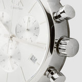  Shop Authentic Calvin Klein City Chronograph Silver Dial Black Leather Strap Watch for Men - K2G271C6 - Luxxuri