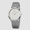  Shop Authentic Calvin Klein Minimal White Dial Silver Mesh Bracelet Watch for Men - K3M2112Y - Luxxuri