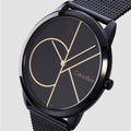  Shop Authentic Calvin Klein Minimal Black Dial Black Mesh Bracelet Watch for Women - K3M224X1 - Luxxuri
